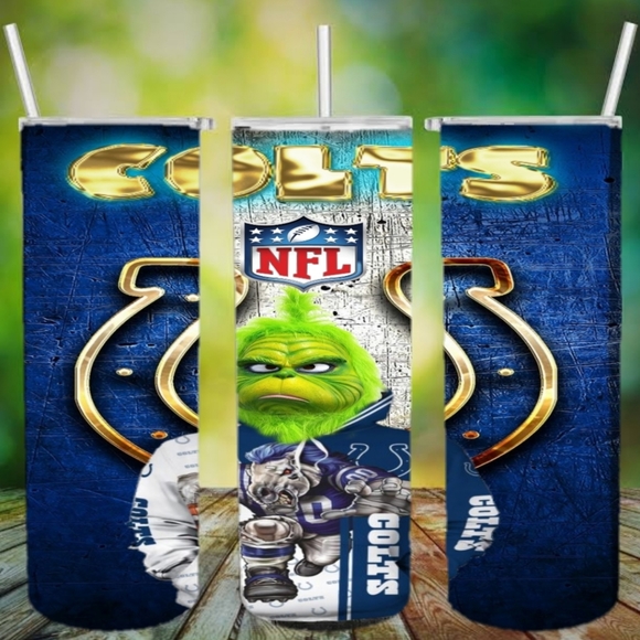 Grinch Colts tumbler - Picture 3 of 3